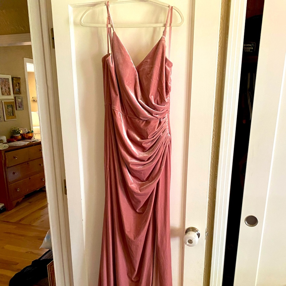Revelry Rory blush dress